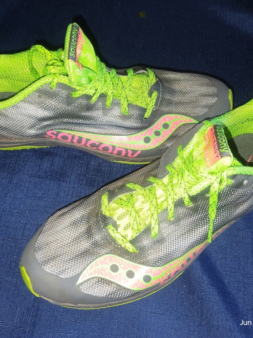 Saucony Killkenny XC Size 8.5 Neon Green & Gray Track Running Shoes